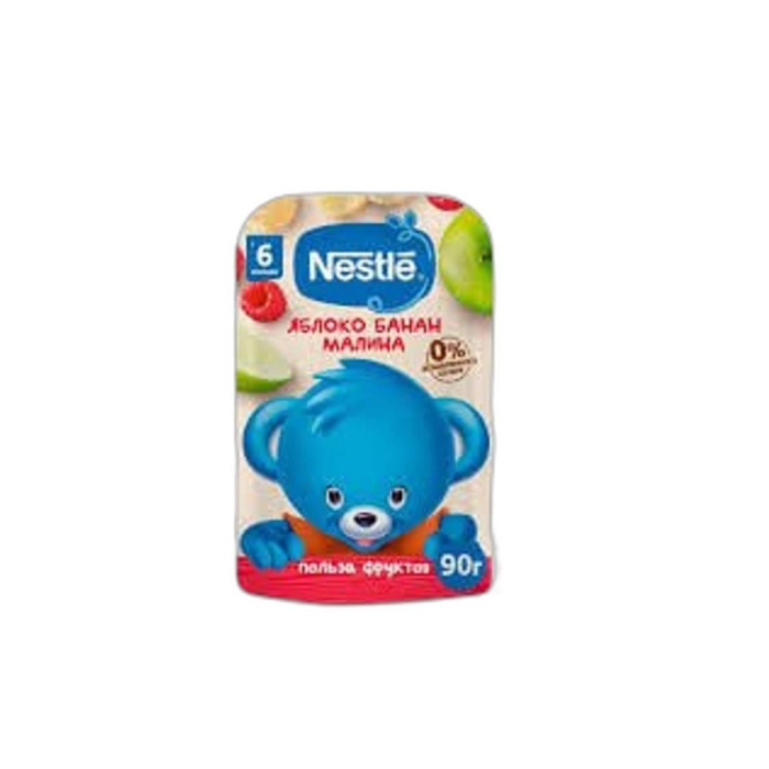 ПЮРЕ NESTLE ЯБЛОКО БАНАН МАЛИНА 90ГР