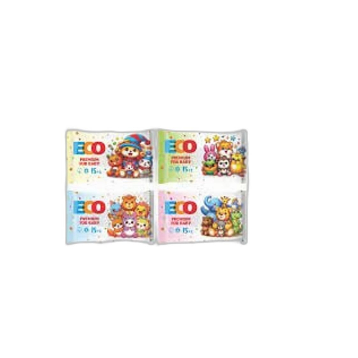 ВЛАЖНЫЕ САЛФЕТКИ ECO BABY 10ШТ