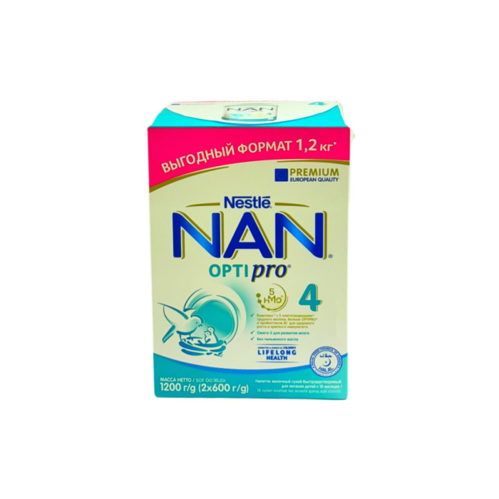 КАША NAN 4 OPTI PRO 1200ГР (2*600ГР)