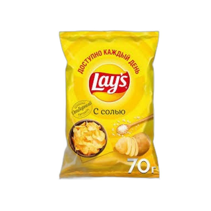ЧИПСЫ LAYS С СОЛЬЮ 70ГР