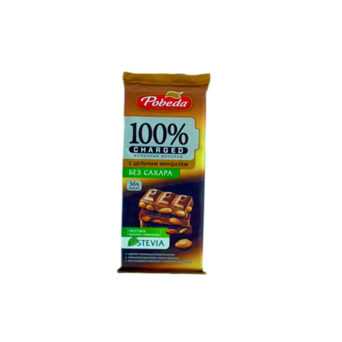 ШОК ПОБЕДА 100% CHARGED МОЛ.ШОК С ФУНДУКОМ 90г