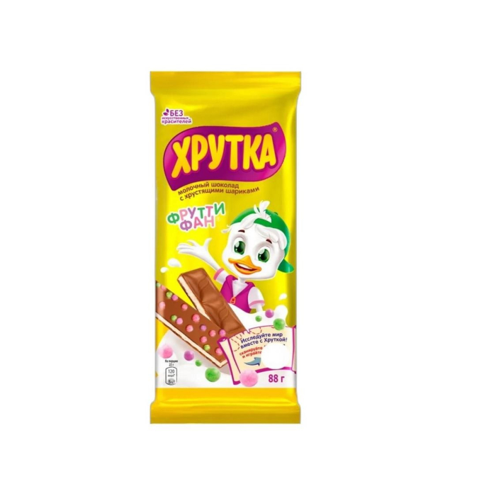 ХРУТКА ФРУТТИ ФАН СҮТТІ ШОК 88ГР