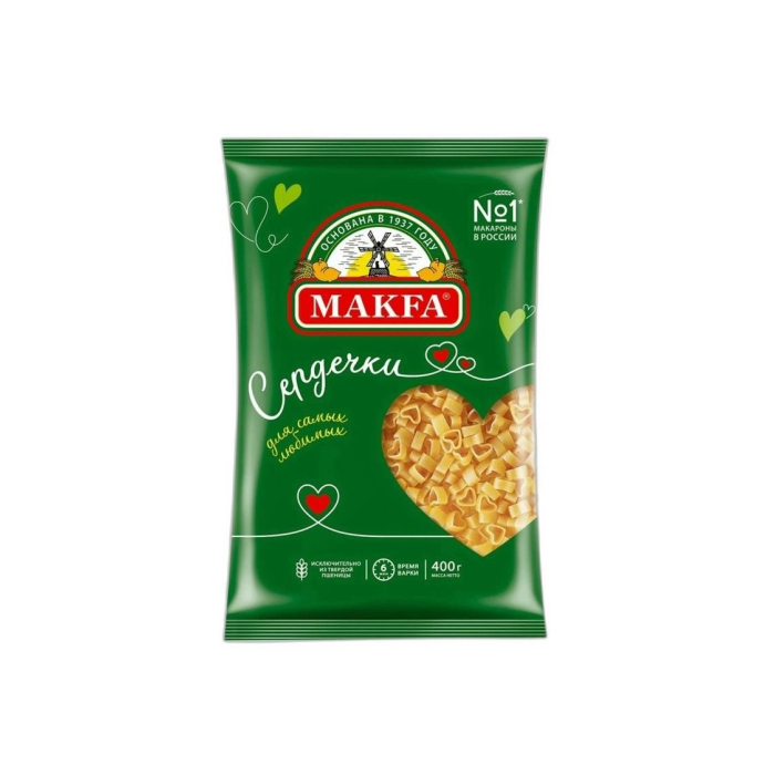MAKFA МАКАРОНЫ СЕРДЕЧКИ 400ГР