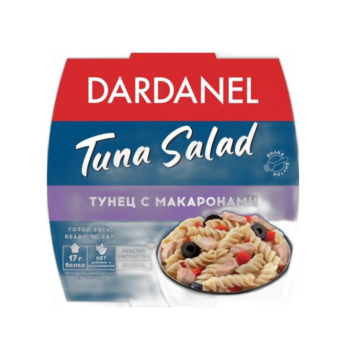 ГОТОВЫЙ САЛАТ DARDANEL ТУНЕЦ ПАСТА В ПОДСОЛ МАСЛА 160 ГР