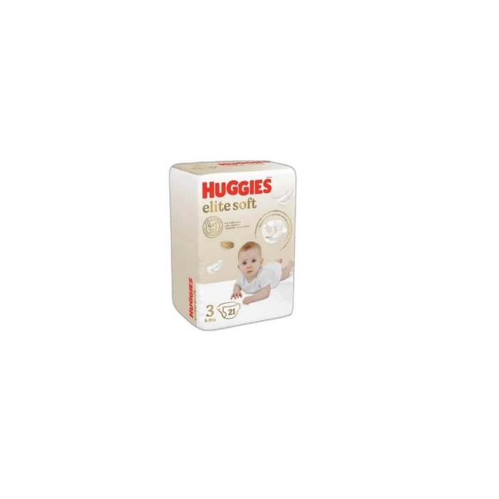 PAMPERS HUGGIES ELITE SOFT ПАЧКА 3-21