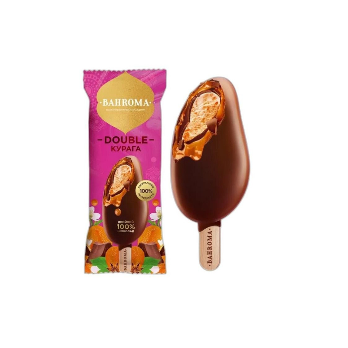 МОРОЖЕНОЕ БАХРОМА DOUBLE КУРАГА 75ГР