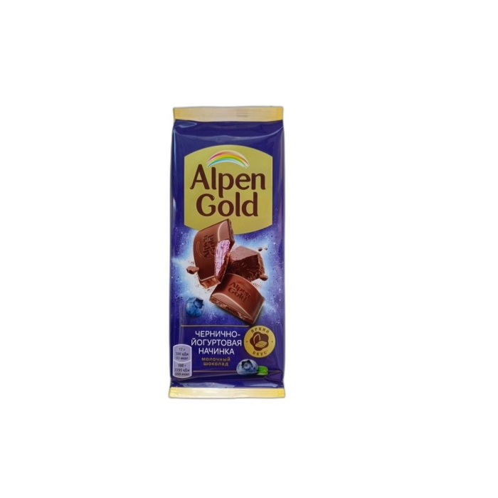 ШОК ALPEN GOLD МОЛОЧНО ЧЕРНИЧНО-ЙОГУРТ 80ГР