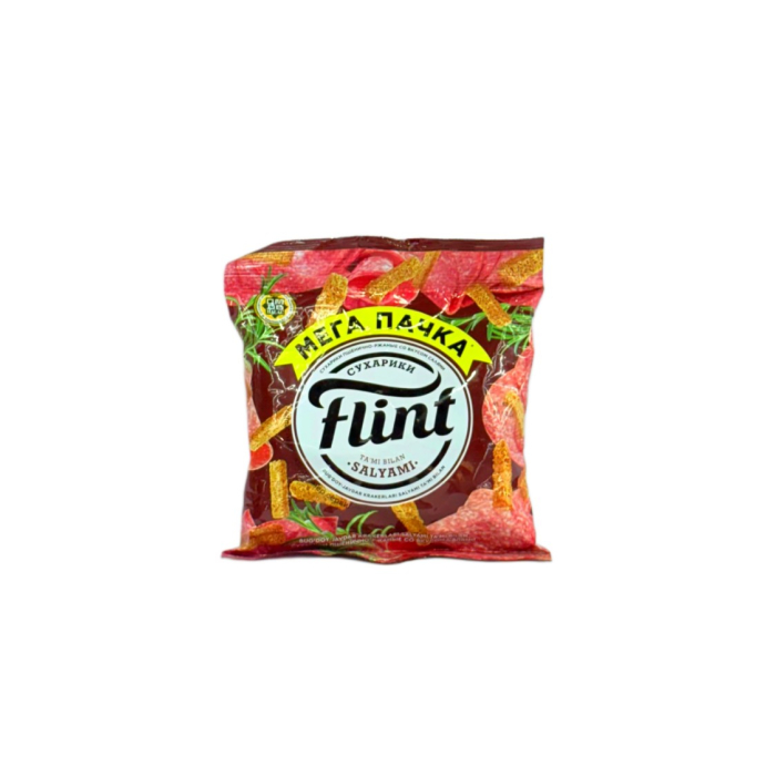 СУХАРИКИ FLINT ВКУСОМ САЛЯМИ 100ГР