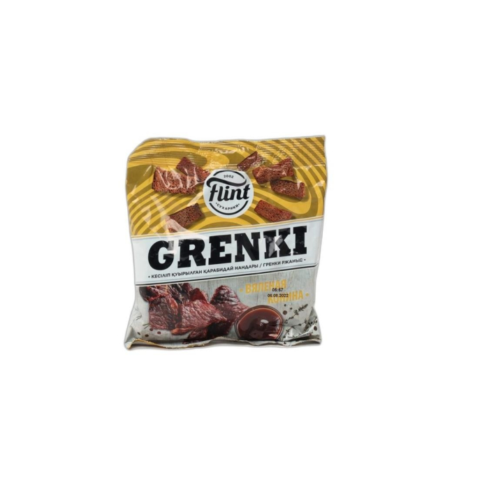 СУХАРИКИ FLINT GRENKI ВЯЛЕНАЯ КОНИНА 100ГР