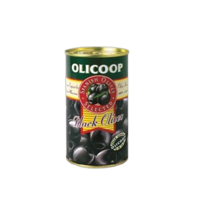 ОЛИВКИ OLICOOP БЕЗ КОСТОЧКИ ЧЕРНЫЙ 350ГР