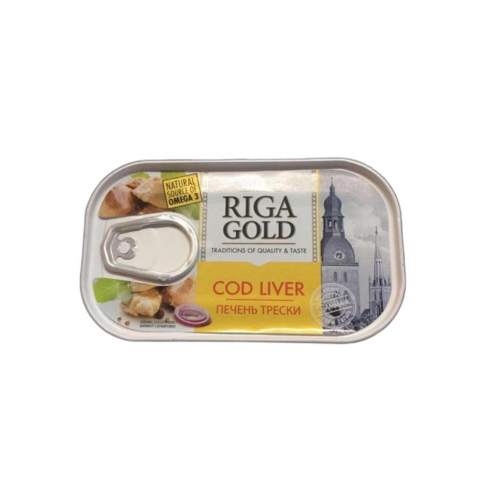 ПЕЧЕНЬ ТРЕСКИ RIGA GOLD 180ГР
