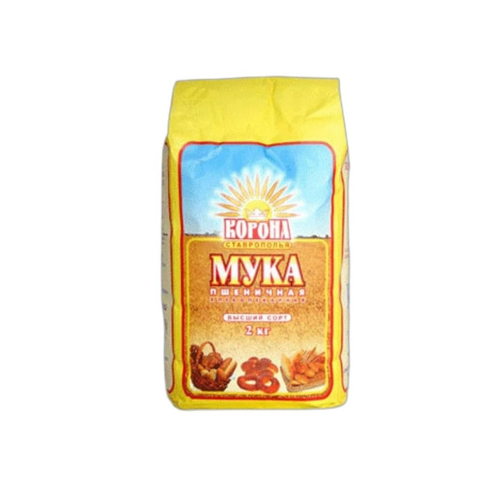 МУКА КОРОНА ВЫСШИЙ СОРТ 2КГ