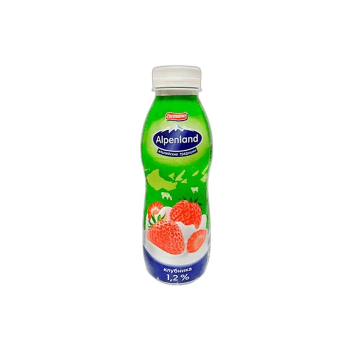 ЙОГУРТ   ALPENLAND 1.2% КЛУБНИКА 420ГР