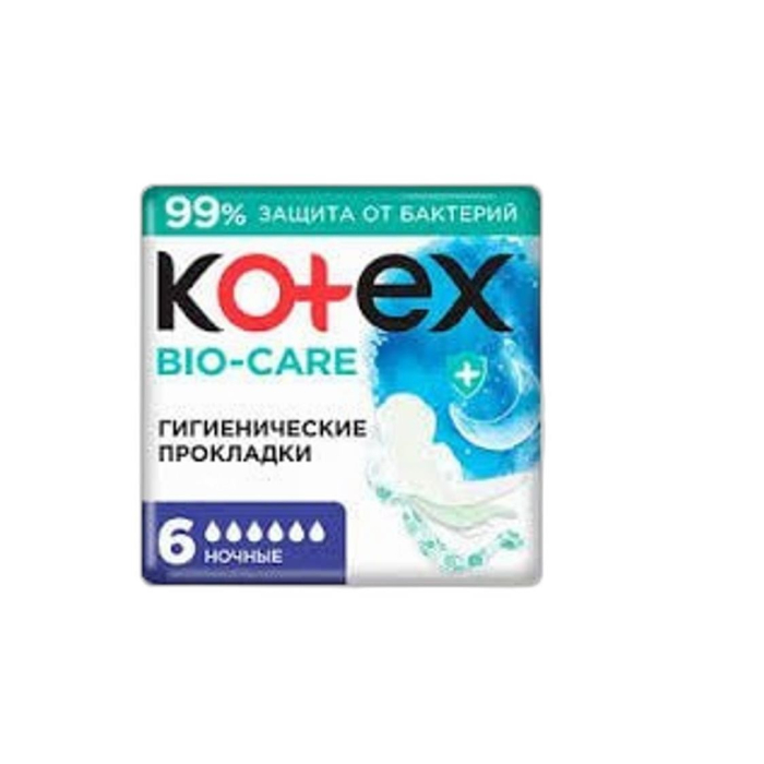 KOTEX BIO-CARE ТҮНДІК 6