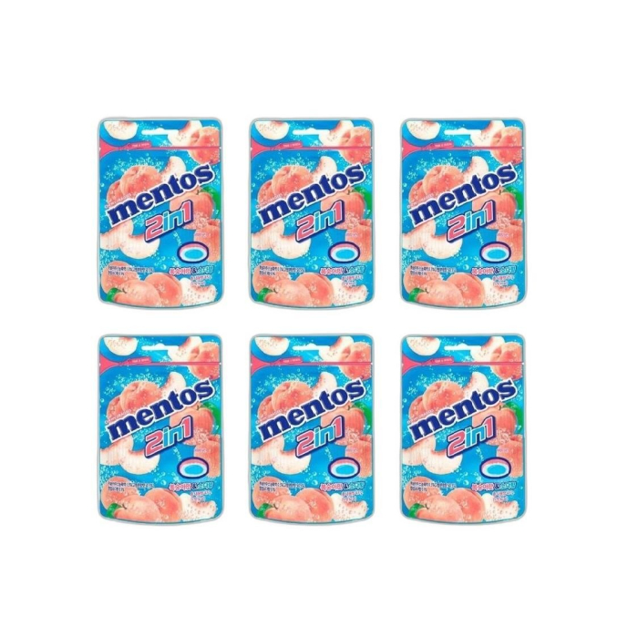 ЖЕВ.ДРАЖЕ MENTOS DUO SODA ПЕРСИК