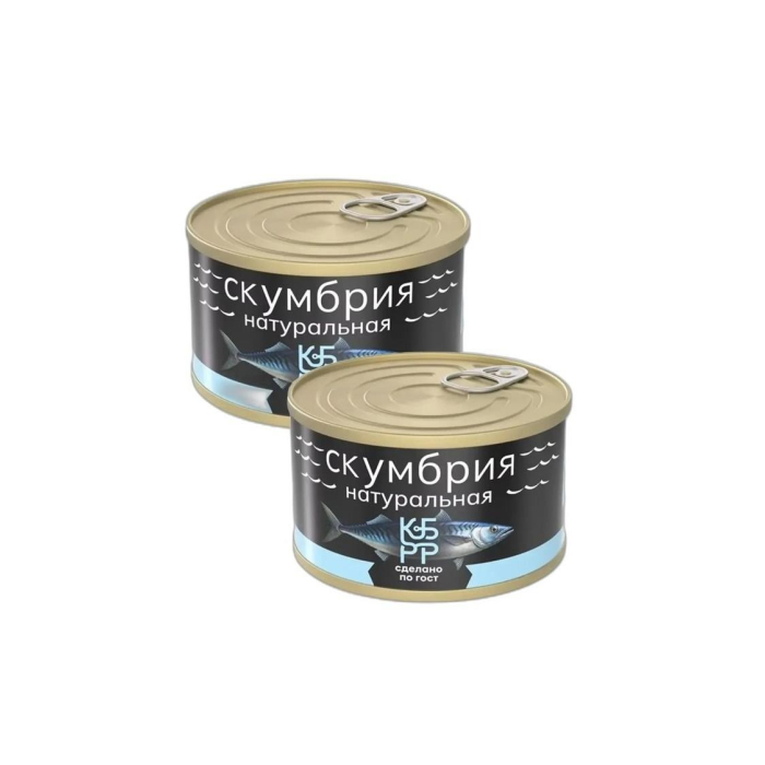 СКУМБРИЯ НАТУРАЛЬНАЯ 250ГР
