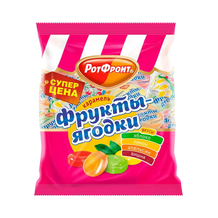 КАРАМЕЛЬ ФРУКТЫ ЯГОДКИ МИКС 250ГР