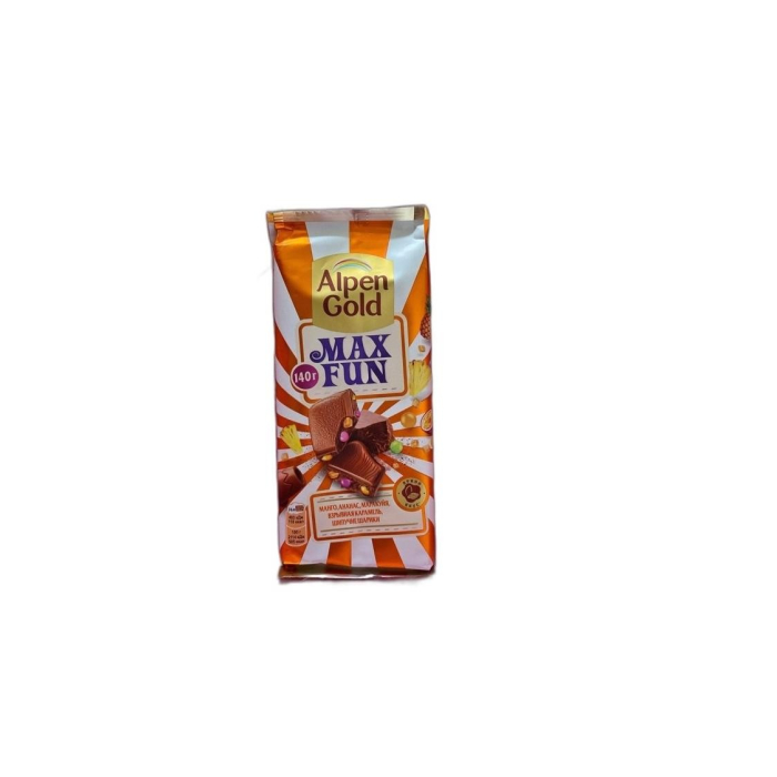 ШОК ALPEN GOLD MAX GOLD МАНГО АНАНАС 130ГР