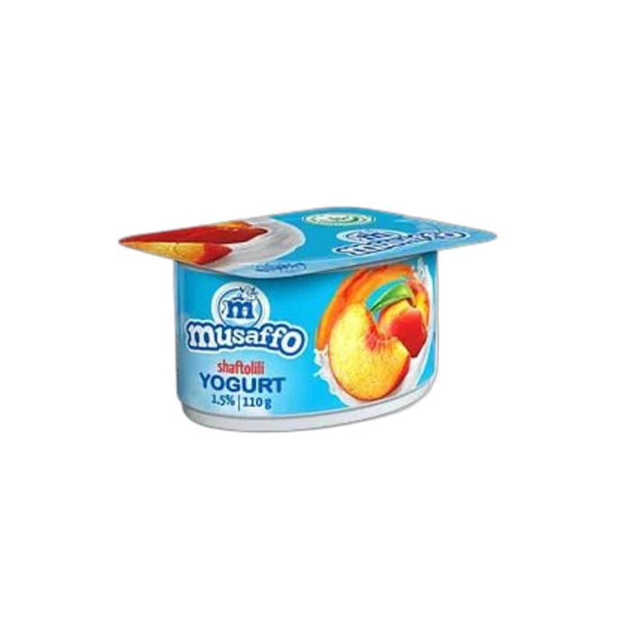 MUSAFFO ЙОГУРТ ПЕРСИК 1,5% 95ГР