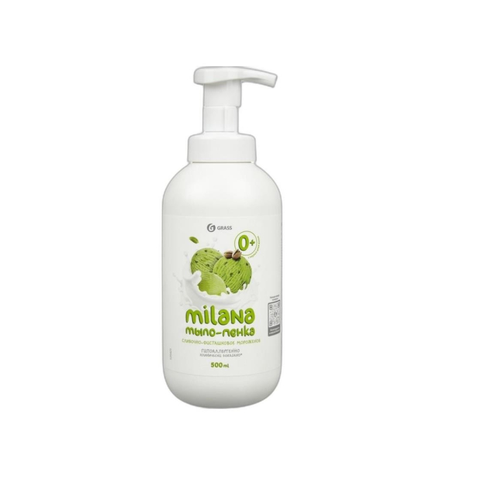 ЖИД.МЫЛО MILANA СЛИВОЧНО-ФИСТАШКОВОЕ 500м