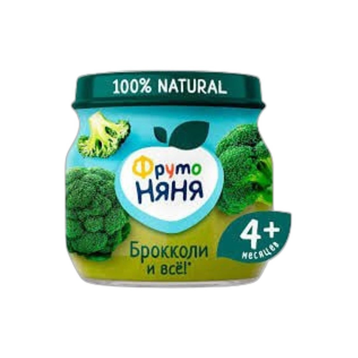 ФРУТО НЯНЯ 4+ ПЮРЕ БРОККОЛИ 80г