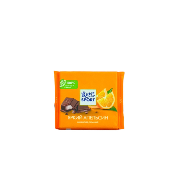 RITTER SPORT 100Г ЯРКИЙ АПЕЛЬСИН