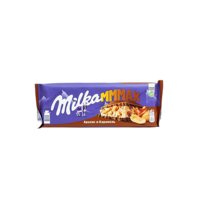 ШОК MILKA MMMAX АРАХИС И КАРАМЕЛЬ 270ГР