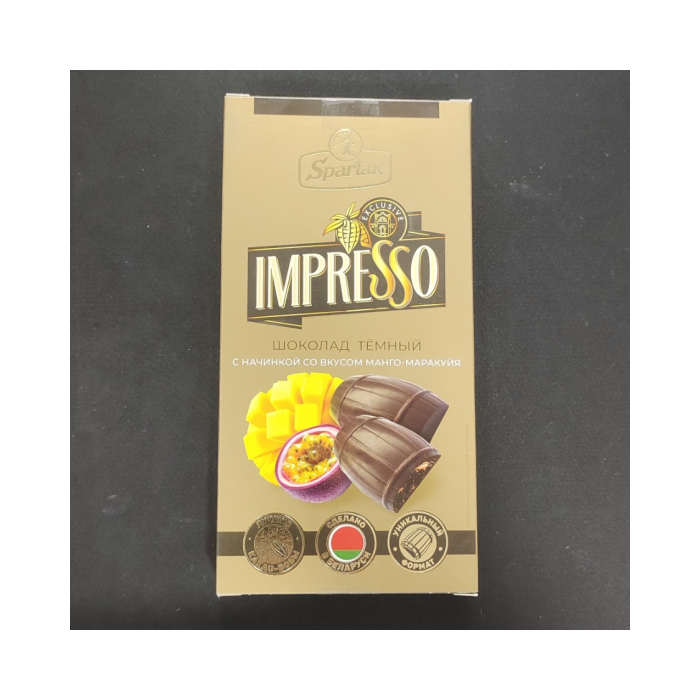 IMPRESSO ШОКОЛАД ТЁМНЫЙ МАНГО-МАРАКАУЙЯ 141г