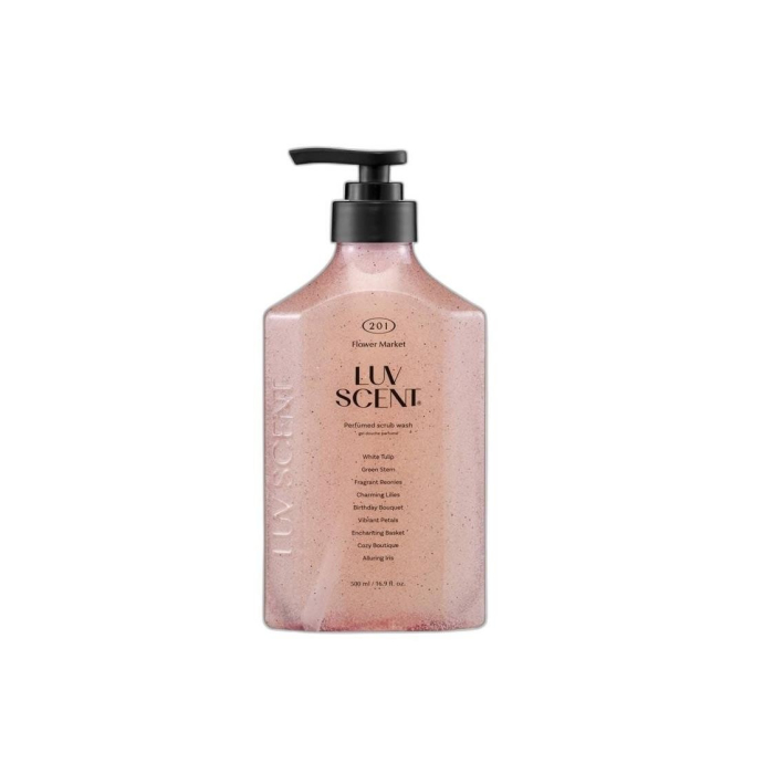 LUV SCENT FLOWER MARKET SKRUB WASH 500ml