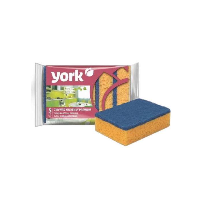 ГУБКА ПРЕМИУМ YORK 5ШТ