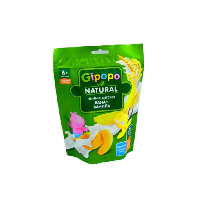 ПЕЧЕНЬЕ GIPOPO ПШЕНИЧНО С БАНАНОМ 80ГР