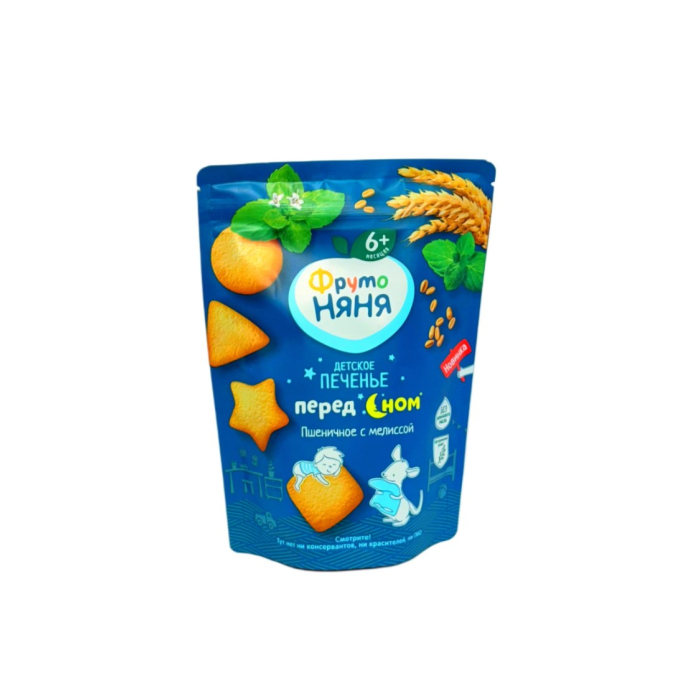 ПЕЧЕНЬЕ ФРУТО НЯНЯ ПШЕНИЧНОЕ С МЕЛИССОЙ 120Г