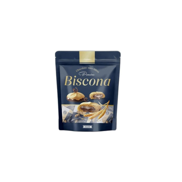 BISCONA ШОКОЛАДНО ОРЕХОВОЙ НАЧИНКОЙ 340 ГР