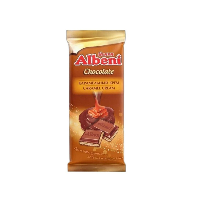 ШОК ALBENI КРЕМ СО ВКУСОМ КАРАМЕЛИ 85г