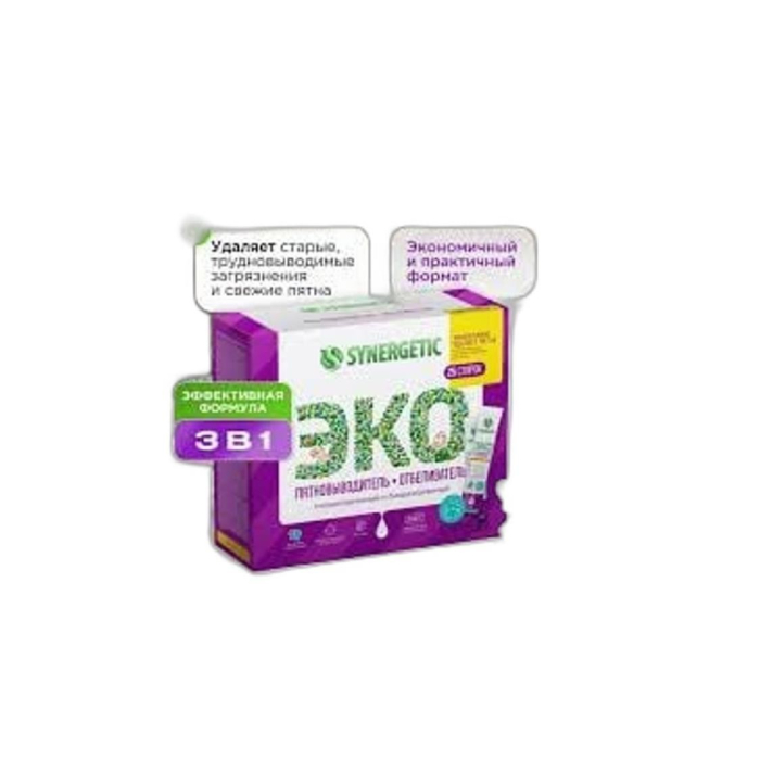 SYNERGETIC ЭКО ПЯТНОВЫВОДИТЕЛЬ 4 СТИРКИ 100ГР