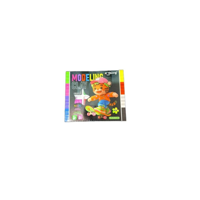 ПЛАСТИЛИН YALONG MODELING CLAY 8ЦВЕТОВ