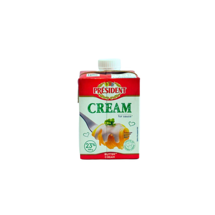222 СЛИВКИ PRESIDENT 23%  500ML