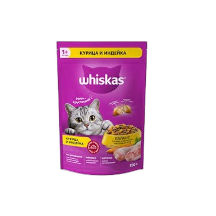 КОРМ WHISKAS 75ГР КУРИЦА И ИНДЕЙКА