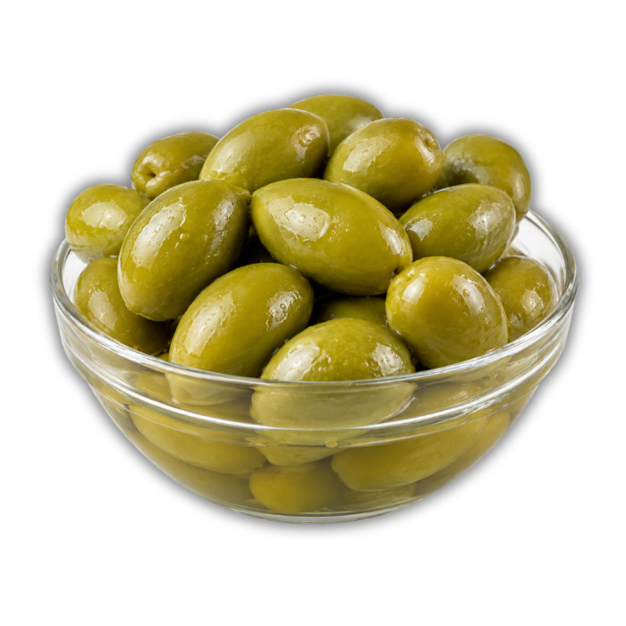Whole green Sarinola olives in brine 2.5 kg