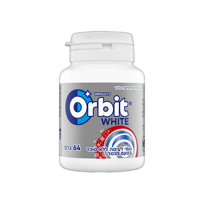 Orbit gum mint white bottle 64g