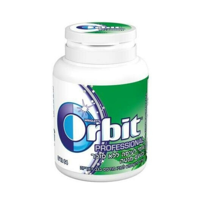 Жевательная резинка Orbit в бутылочке мята 64 г