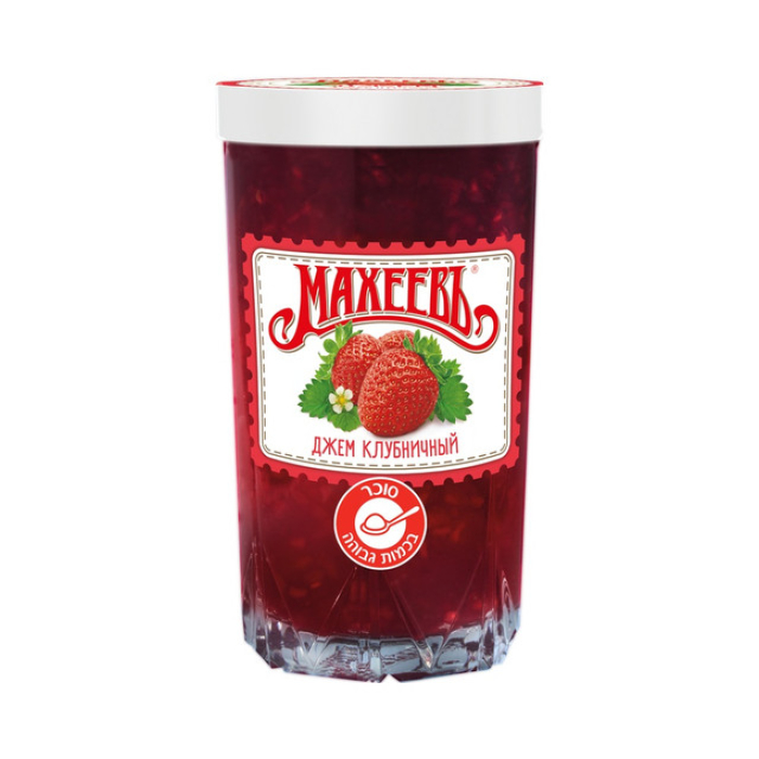 Strawberry jam in glass 400 grams
