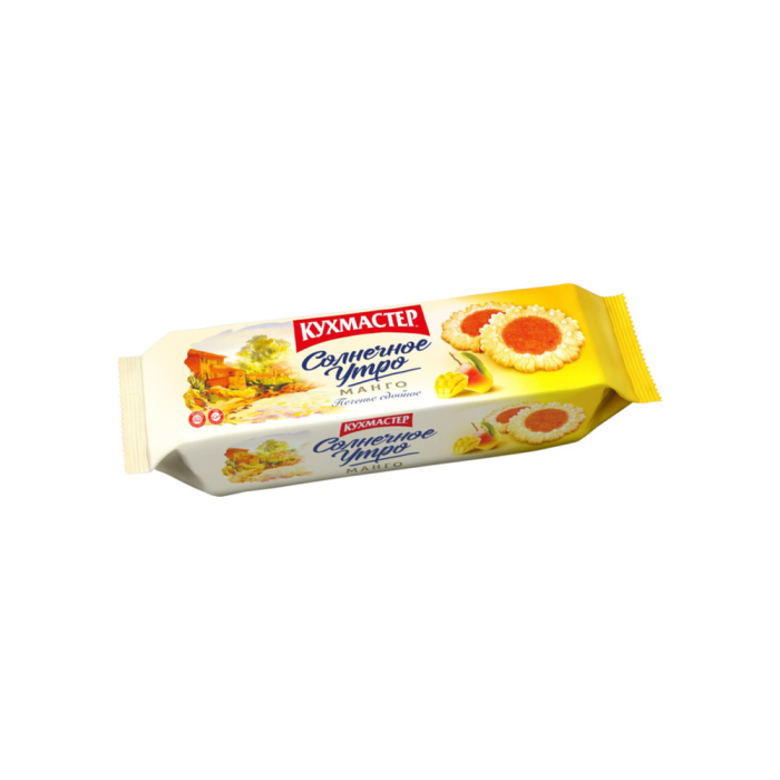 Butter-flavored cookies filled with mango jam 240 g