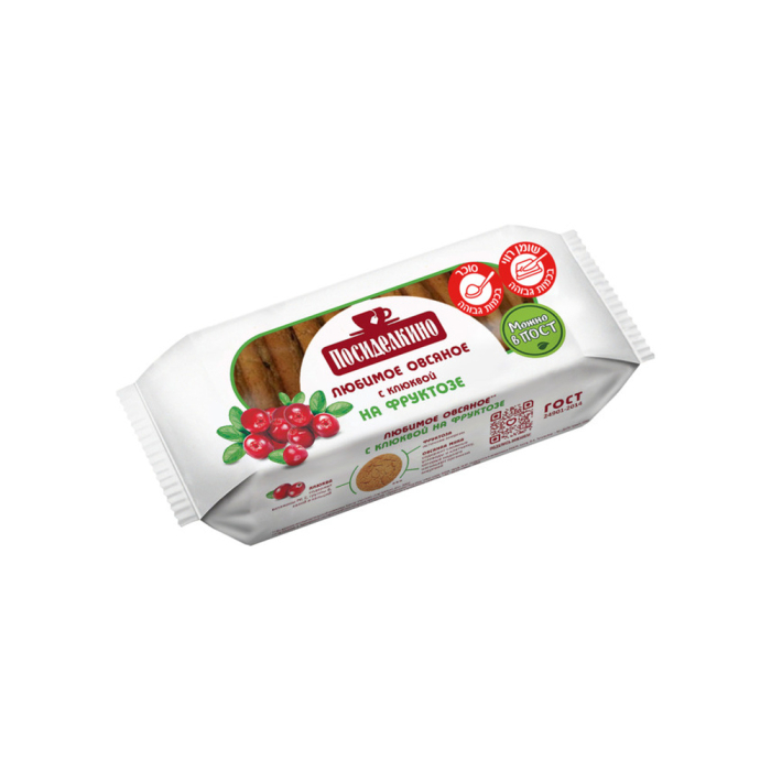 Oatmeal cookies with cranberries based on fructose 215 g
