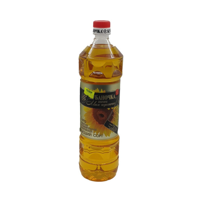 Unrefined sunflower oil premium "Kubnochka" 1 liter