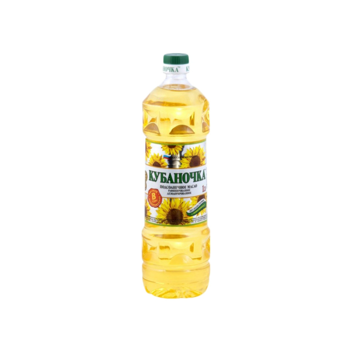 Premium refined sunflower oil "Kubonochka" 1 liter