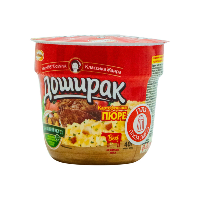 Картофельное пюре со вкусом говядины
