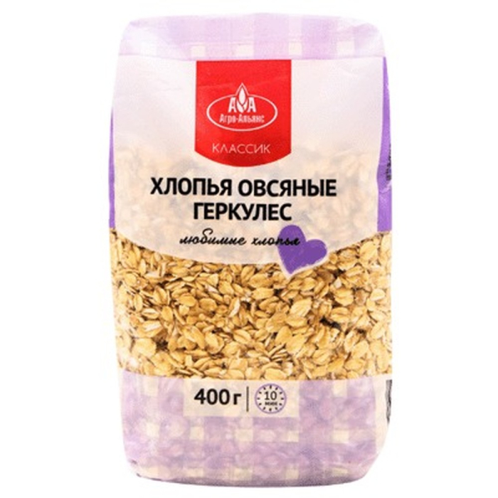 Хлопья овсяные Агро-Альянс Классик Геркулес 400 г