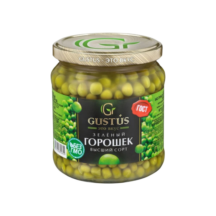 Средний зеленый горошек 480 г