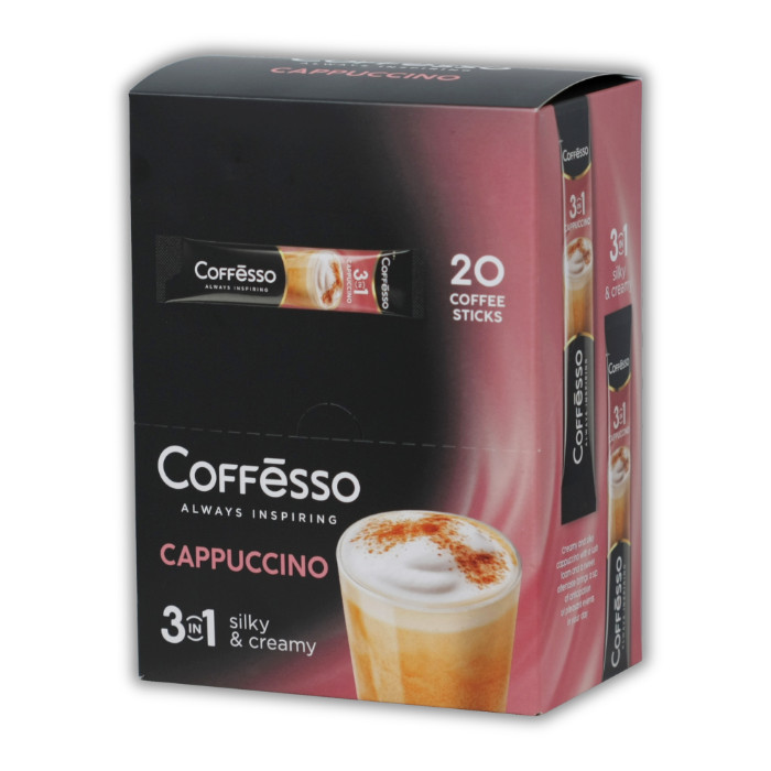 Coffee drink "Kupsu" cappuccino 3 in 1 20 sticks 300 grams